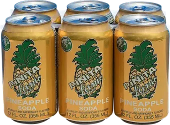 Piñita, six pack cans